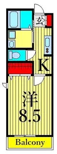 メゾン ラ フィーユ【2階】の間取り