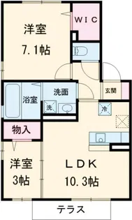 Bagus RC A棟【1階】の間取り