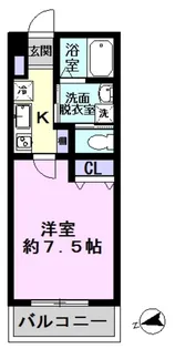 ヒューマンパレス南流山IX【1階】の間取り