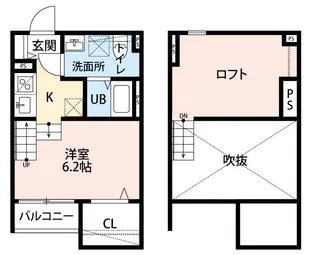 CASAK(カーサケイ)【1階】の間取り
