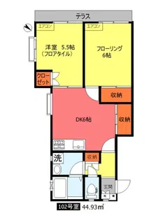 フロンティア サトー【1階】の間取り