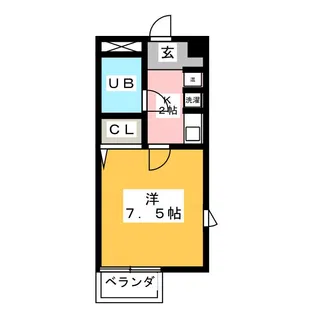 ラメール植田【4階】の間取り
