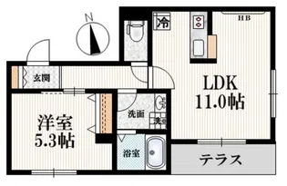 VILLA BLANKA【1階】の間取り