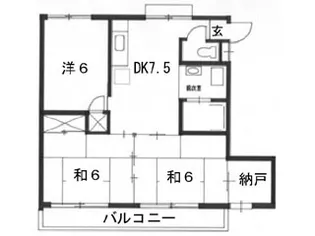 大島マンション【2階】の間取り