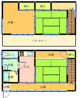茨城県結城市大字結城【一戸建】の間取り