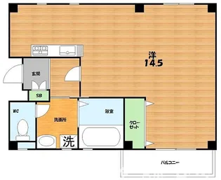 シャンテー私部【3階】の間取り