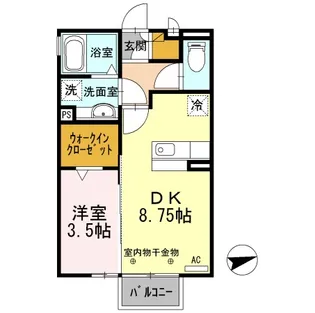 メゾンエルメス【1階】の間取り