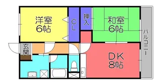 ロイヤルパレス【4階】の間取り