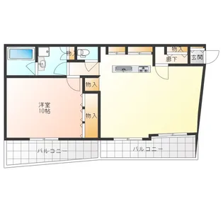 駒崎ビル【3階】の間取り