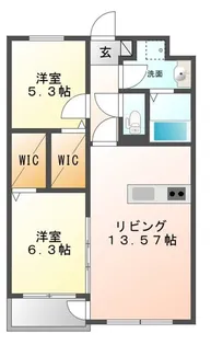 Y’s Reve(ワイズレーヴ)【3階】の間取り