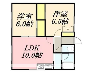 純パレス 6号【2階】の間取り