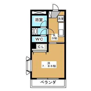 フジマンションイーストコーポ【1階】の間取り