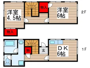 埼玉県所沢市大字上安松【一戸建】の間取り