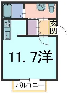 フロンティア引野【1階】の間取り