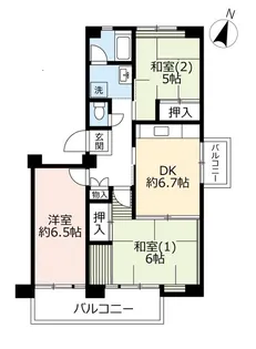 URポートアイランド【4階】の間取り