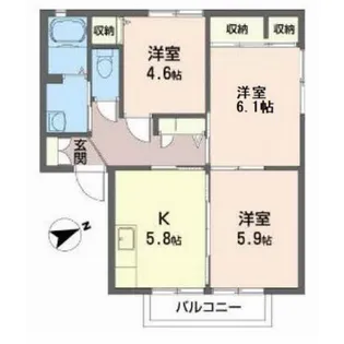 ユーコーポ【1階】の間取り