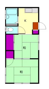 ベイハイツ【1階】の間取り