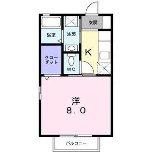 ラヴィランテfunaoka【1階】の間取り