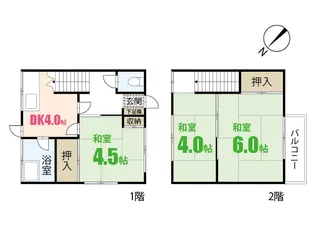 広島県広島市安佐南区川内2【一戸建】の間取り