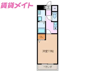 ウェルセレッソEAST【3階】の間取り