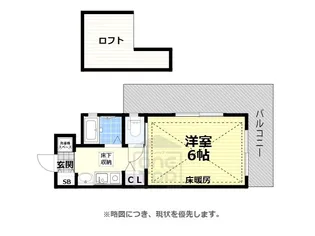エステムコート大阪・中之島南【8階】の間取り