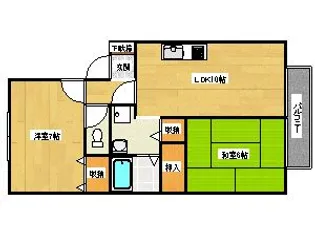 ラ・ルミエールI【1階】の間取り