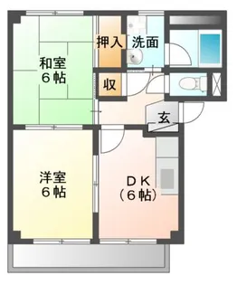 サンフォレストA【2階】の間取り