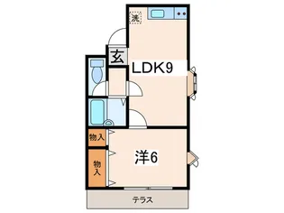 クリエール三ツ沢公園【1階】の間取り