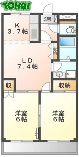 グリーンシャトー【1階】の間取り