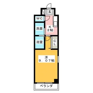 Cherissent御前場【1階】の間取り