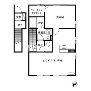 新潟県長岡市昭和1【アパート】の間取り