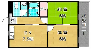 第五金森マンション【4階】の間取り