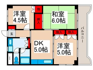 ヴィラアデュサム【4階】の間取り