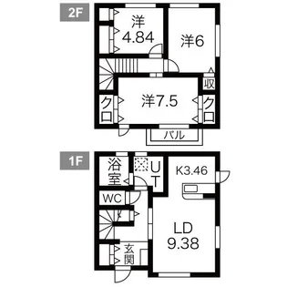 シャルム若菜IIIの間取り