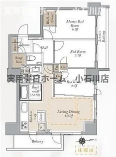 プライマルシティ神楽坂【12階】の間取り