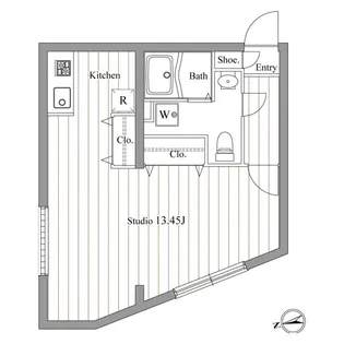 ZESTY東新宿【4階】の間取り