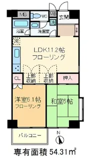 ライブ赤羽【1階】の間取り