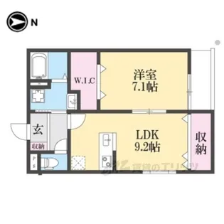 アート星田駅前【1階】の間取り