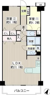メイツ相模大野【7階】の間取り