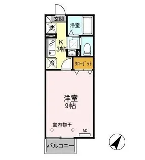 リビングカメリアA【2階】の間取り