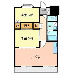 メゾンド・木太【2階】の間取り