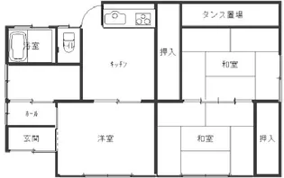 鹿児島県鹿屋市寿8【一戸建】の間取り