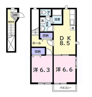 千葉県茂原市高師【アパート】の間取り