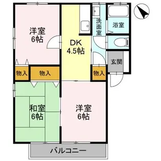 エクセレントワイケイ B【2階】の間取り