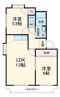 シャルマン【2階】の間取り
