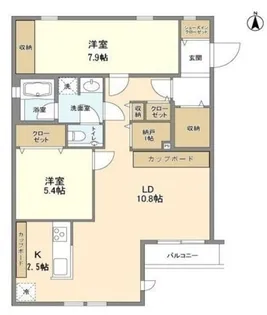 サンフラット【2階】の間取り