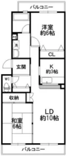 埼玉県川口市芝塚原1【マンション】の間取り