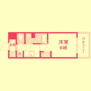 大阪府大阪市西区本田4【マンション】の間取り