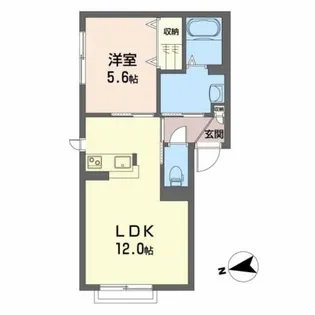 シャーメゾンカリーノ【1階】の間取り