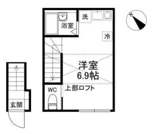 IVY HOUSE HORIKIRI S棟【2階】の間取り